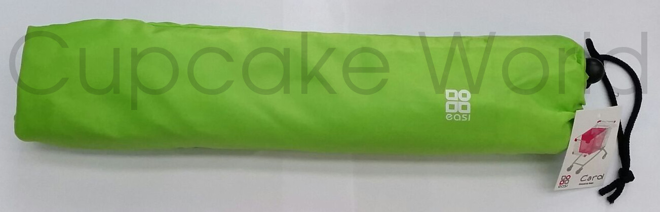 GREEN REUSABLE ECO SHOPPING TROLLEY CLIP ON GROCERIES BAG
